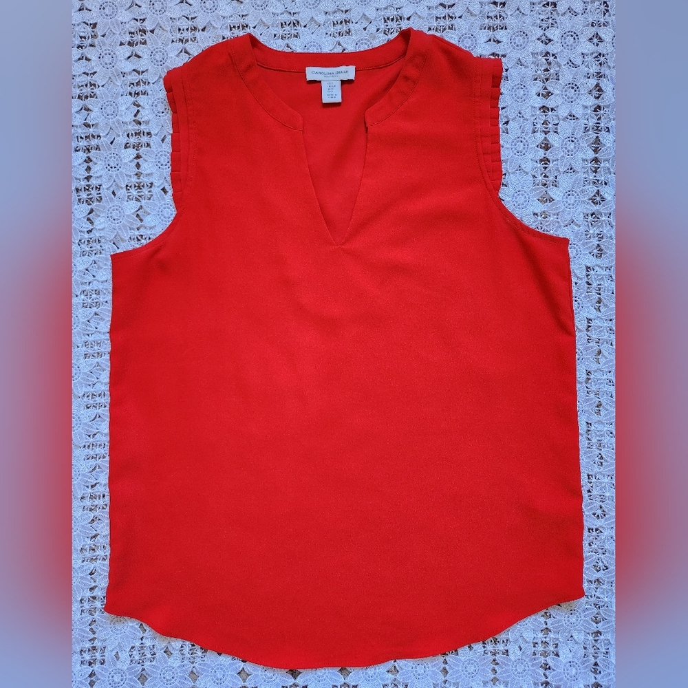 Carolina Belle red short sleeve top